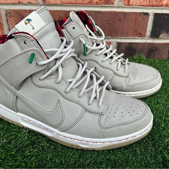 Nike Mens Dunk High Ultra String  Shoes Gray 845055-201 2016 size 8.5 - Picture 8 of 8